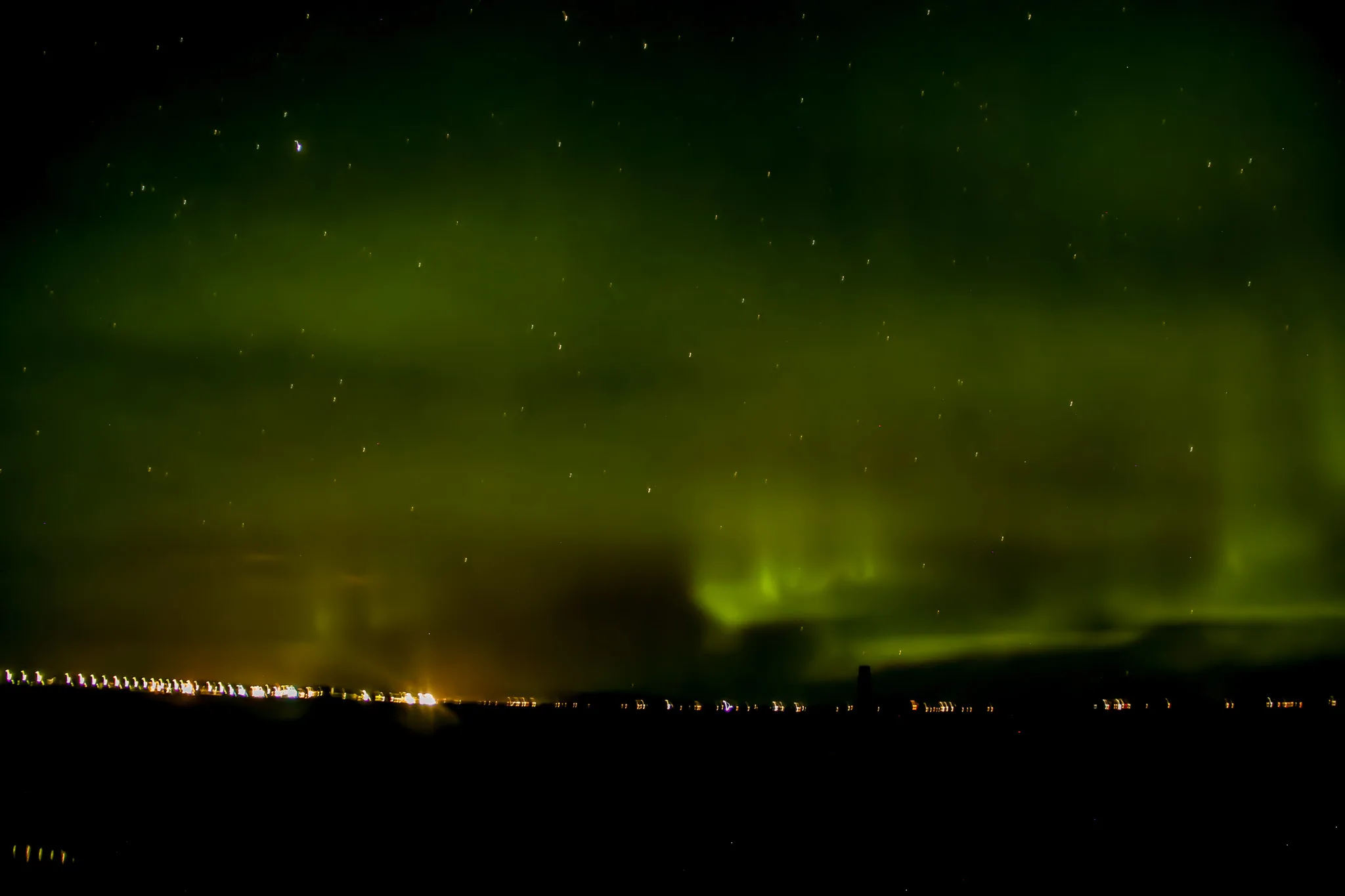 The south coast of Iceland road trip, the northern lights.